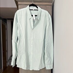 James Perse Mint Green Casual Button Down Shirt
